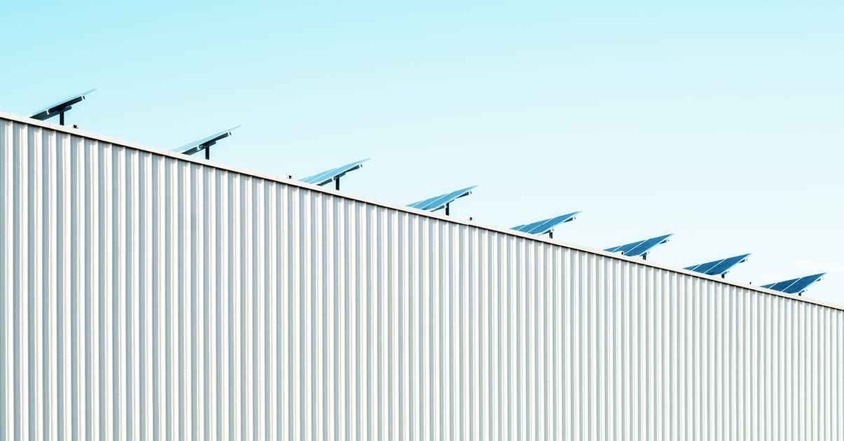 Solarpanel auf dem Dach