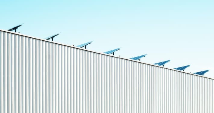 Solarpanel auf dem Dach