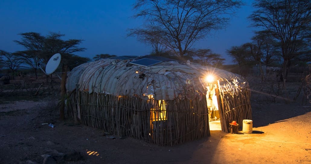 Africa hut solar