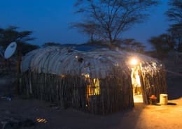 Africa hut solar
